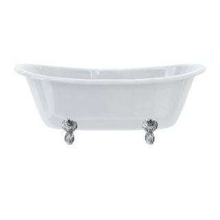 Burlington Bateau Double Ended Bath with Luxury Feet